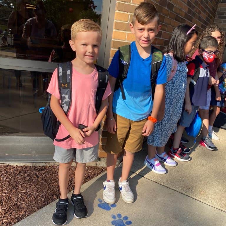 EC with some friends outside of school