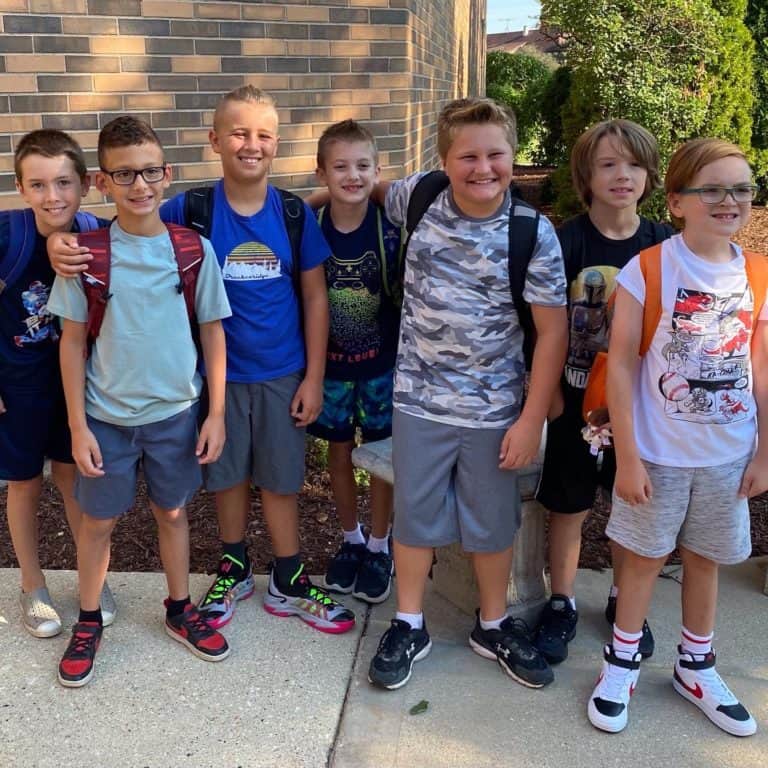 OC with some friends outside of school