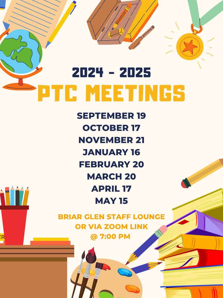 Briar Glen PTC Meetings 2023-2024