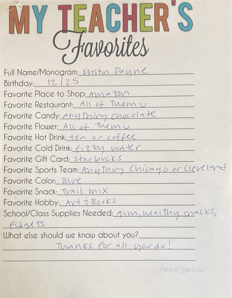 Mrs. Payne - 2024 favorite things