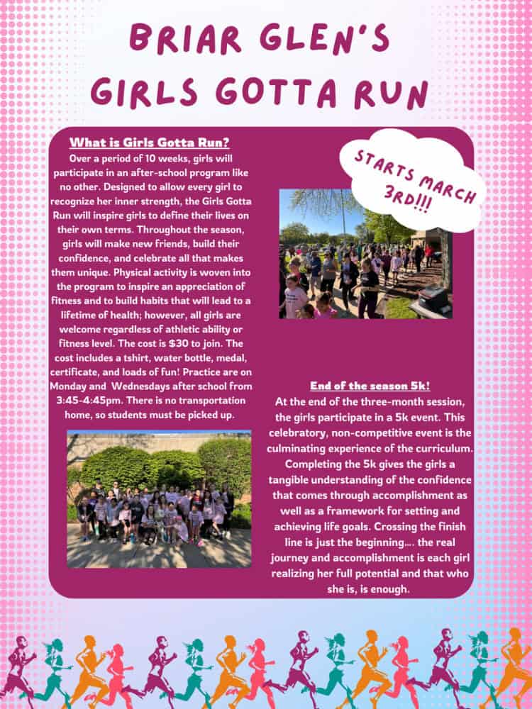 Briar Glen Girls Gotta Run 2025 poster